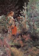 Anders Zorn Shepherdess France oil painting artist